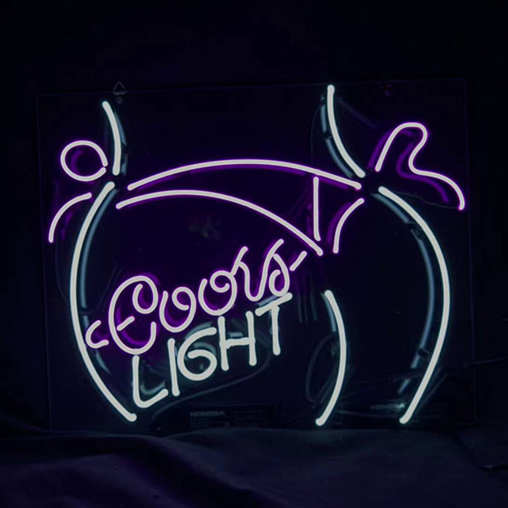 Sexy Girl Butt with Coors Light Neon Signs Light - ME921-  DRIVEN - 2