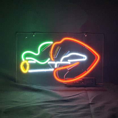 Sexy Smoking Red Lips Neon Light Sign - TN283-  DRIVEN - 1