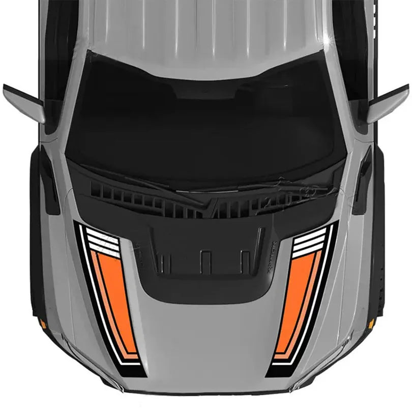 Custom Matte Black Engine Hood Stripe Kit | Front Graphics for Ford Raptor / Mustang - 200000182:200006152#K-200000182:1052#J-200000182:173#G-200000182:366#F-200000182:200013901#I-  DRIVEN - 11