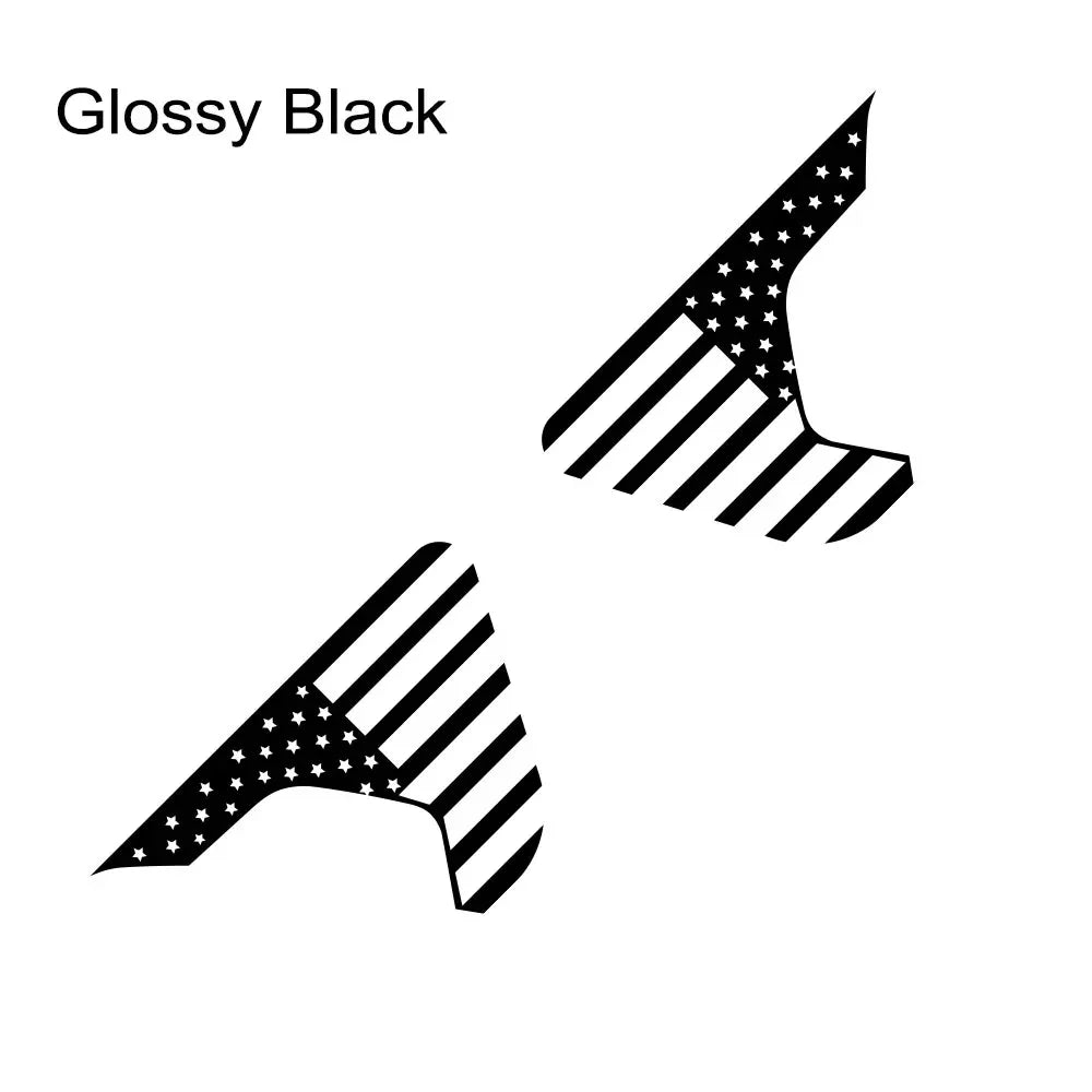 USA Flag Fender Vent Decal for Jeep Gladiator JT | Vinyl Truck Graphic Sticker - 200000182:193#Glossy Black-200000182:691#Glossy Gray-200000182:29#Glossy White-200000182:350852#Glossy Orange-200000182:10#Glossy Red-  DRIVEN - 7