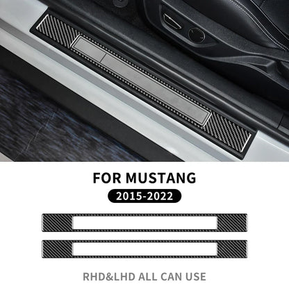 Real Soft Carbon Fiber Interior Trim for Ford Mustang GT (2015-2025) | LHD & RHD - 200000182:193#Carbon Fiber 2pcs-  DRIVEN - 7
