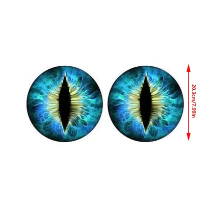Beast Eyes Headlight Decals – Car & Jeep Headlight Sticker | 6 Colors | Universal Fit - 200000182:10#Yellow-200000182:691#Red-200000182:366#Blue-200000182:350852#Green-200000182:29#Purple-  DRIVEN - 6