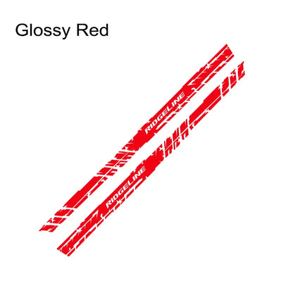 Door Side Skirt Stripe Decal for Honda Ridgeline | 2-Piece Vinyl Pickup Truck Graphic - 200000182:496#Matt Silver-200000182:173#Matt Gold-200000182:175#Glossy Blue-200000182:366#Glossy Yellow-200000182:350852#Glossy Orange-  DRIVEN - 11