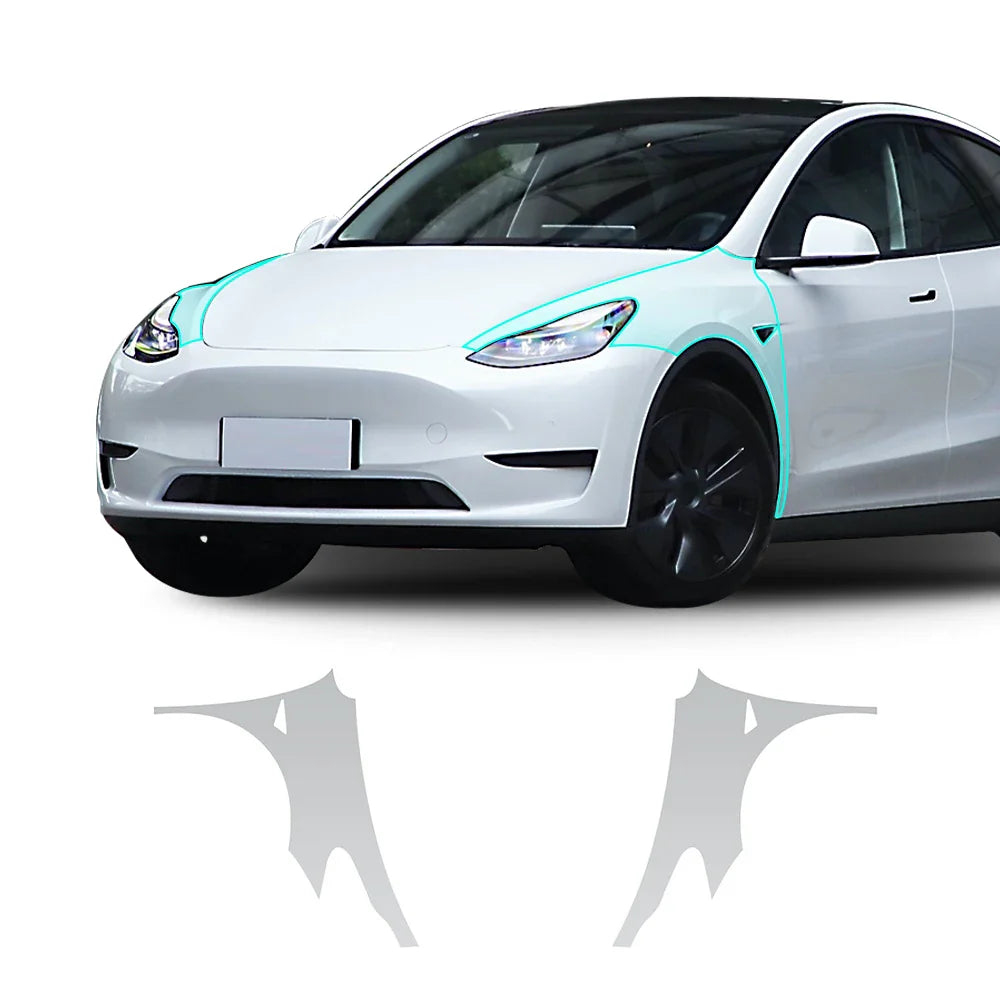 Precut PPF for Tesla Model Y (2020–2024) | 9-Mil TPU Paint Protection Film Clear Bra - 200000182:350686#Fender;5:200000990#Clear Film-200000182:10#Set;5:200000990#Clear Film-200000182:350852#Rear Trunk;5:200000990#Clear Film-200000182:193#Front;5:200000990#Clear Film-200000182:29#Hood;5:200000990#Clear Film-  DRIVEN - 13