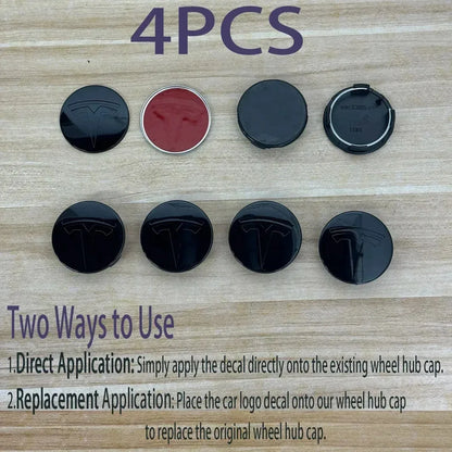 56mm Wheel Center Caps for Tesla Model 3 / Y / S / X | 4-Piece Original Style Hub Cover Set - 14:200002130#Wire-drawing Sliver-14:200004891#Matte Black-14:350853#Red Silver-14:10#Brilliant Silver-14:350852#Matte Black Balck-  DRIVEN - 5