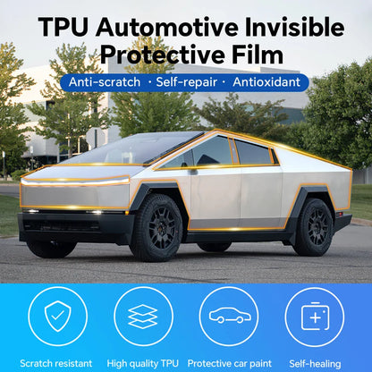 Precut Clear PPF for Tesla Cybertruck (2024–2026) | TPU Anti-Scratch Paint Protection Film - 200000182:193#Front;5:361385#Matte Clear Film-200000182:29#Hood;5:361385#Matte Clear Film-200000182:691#Doors;5:361385#Matte Clear Film-200000182:10#Rear Side;5:361385#Matte Clear Film-200000182:175#Fender;5:200000990#Glossy Clear Film-  DRIVEN - 4