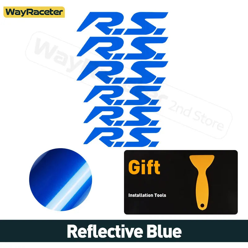Renault Brake Caliper Decal Set – Hi-Temp Waterproof Reflective Vinyl | Megane RS, Clio, Sandero GT, Twingo, Laguna, Arkana (6 Pcs) - 200000182:193#RS black-200000182:691#RS red-200000182:29#RS white-200000182:350852#RS green-200000182:10#RS yellow-  DRIVEN - 10