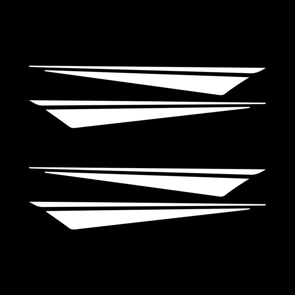 Multicolor Slanted Stripe Rim Decals | Waterproof Vinyl Sticker Set for Car Rims, Motorcycles & Helmets - 14:200004889#White-14:200003699#blue-14:200004890#black-14:29#green-14:365016#red-  DRIVEN - 6