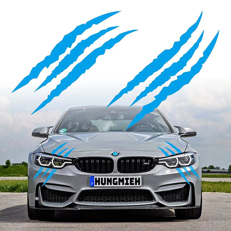Ghost Claw Hood Vinyl Sticker | Creative Reflective Modification Decal for Cars - 200000182:29#Lights eyebrow White-200000182:193#Lights eyebrow Black-200000182:10#Lights eyebrow blue-200000182:691#Lights eyebrow Red-200000182:366#Lights hood Black-  DRIVEN - 8