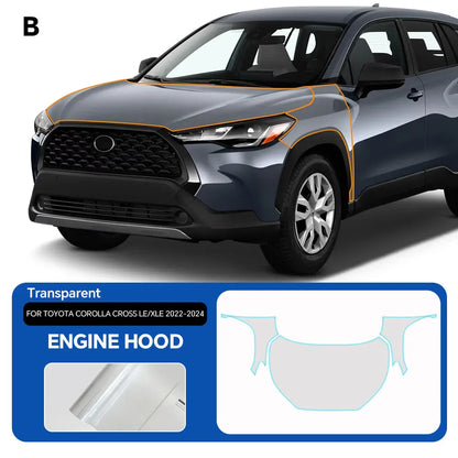 Precut PPF for Toyota Corolla Cross LE / XLE (2022–2024) | TPU Paint Protection Film - 14:29#Hood;5:200000990#Clear Film-14:193#Front;5:200000990#Clear Film-14:10#Rear Trunk;5:200000990#Clear Film-14:691#Doors;5:200000990#Clear Film-14:366#Rear Side;5:200000990#Clear Film-  DRIVEN - 7