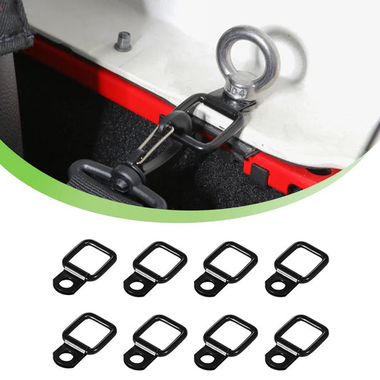 Trunk Cargo Tie-Down D-Ring Quick Release Fastener Clip for Jeep Wrangler JL/JK/TJ | Surface Mount - 200000182:350852#8Pcs-2Door-  DRIVEN - 1