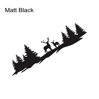 Hunting Deer & Trees Tailgate Decal | 4x4 Off-Road Vinyl Sticker for Pickup Trucks & SUVs - 200000182:350850#Carbon Fiber;5:361385#135x38.7cm-200000182:350850#Carbon Fiber;5:361386#150x43cm-200000182:496#Silver;5:361386#150x43cm-200000182:350686#Gold;5:200000990#100x28.6cm-200000182:350686#Gold;5:361385#135x38.7cm-  DRIVEN - 15