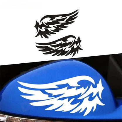 Angel Wings 3D Reflective Car Decal | 2-Piece Waterproof Vinyl Sticker for Cars & Motorcycles - 200000182:10#Colorful-200000182:193-200000182:29-  DRIVEN - 1