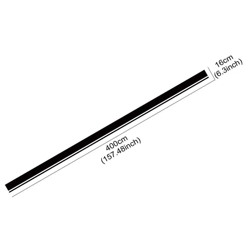Long Racing Stripe Kit for BMW 3 Series M3 | Hood, Roof & Trunk DIY Vinyl Decal - 200000182:29#Glossy White;5:200000990#400x16cm-200000182:193#Glossy Black;5:200000990#400x16cm-200000182:366#Matt Silver;5:200000990#400x16cm-200000182:350852#Matt Black;5:200000990#400x16cm-200000182:10#Glossy Red;5:200000990#400x16cm-  DRIVEN - 5
