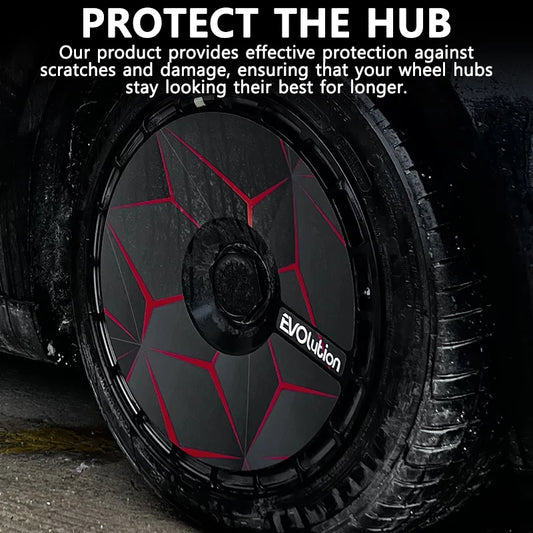 19" DIY Wheel Cover Hub Caps for Tesla Model Y | 4-Piece Style Change Replacement Set - 14:10#Black J1-  DRIVEN - 2