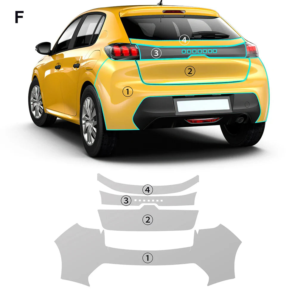 Precut PPF for Peugeot 208 (2019–2025) | TPU Paint Protection Film Clear Bra - 200000182:29#Hood;355:203282823#With Tools;5:200000990#Clear Bra-200000182:691#Doors;355:203282823#With Tools;5:200000990#Clear Bra-200000182:10#Front;355:203282823#With Tools;5:200000990#Clear Bra-200000182:193#Rear Trunk;355:203282823#With Tools;5:200000990#Clear Bra-200000182:366#Whole Set;355:203282823#With Tools;5:200000990#Clear Bra-  DRIVEN - 8