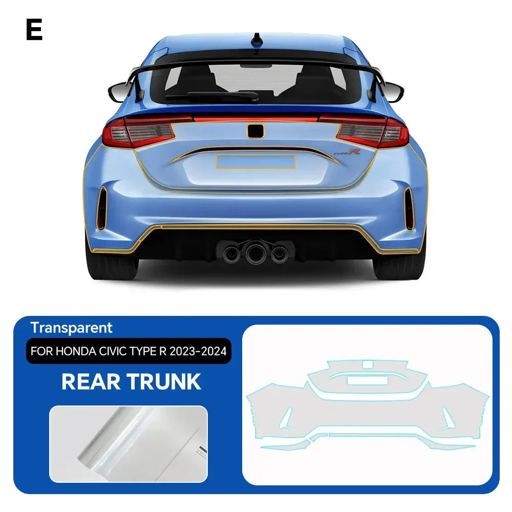 Precut PPF for Honda Civic Type R (2023–2024) | TPU Paint Protection Film Clear Bra - 14:29#Hood;5:200000990#Clear Film-14:175#Whole Set;5:200000990#Clear Film-14:193#Front;5:200000990#Clear Film-14:366#Roof window;5:200000990#Clear Film-14:691#Doors;5:200000990#Clear Film-  DRIVEN - 8