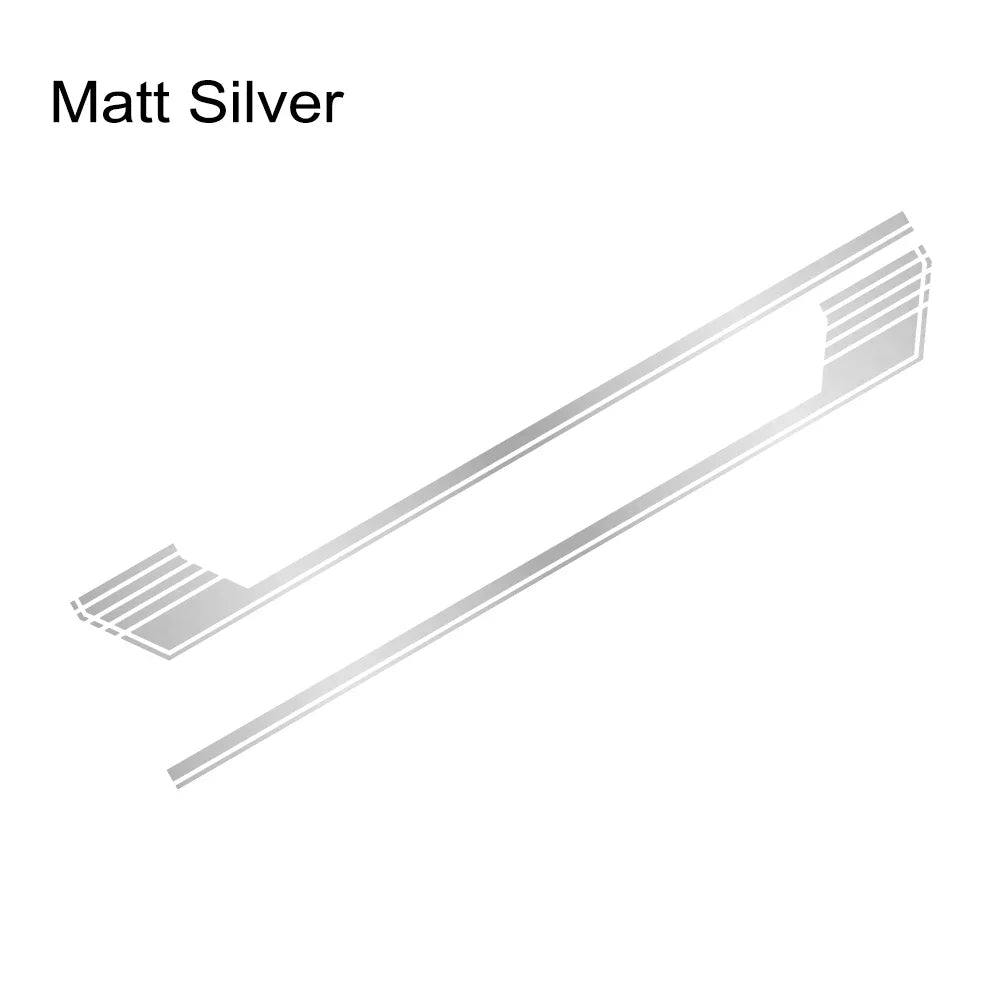Long Side Door Skirt Stripe Decal for Ford F-150 Raptor | Self-Adhesive Vinyl Kit - 200000182:193#Glossy Black-200000182:29#Glossy White-200000182:691#Glossy Gray-200000182:10#Glossy Red-200000182:173#Matt Black-  DRIVEN - 9