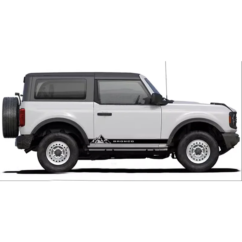 Matte Black Side Waistline Stripe Decal for Ford Bronco 2-Door (2021–2023) | Vinyl Body Line Overlay Pair - 200000182:1052#F-200000182:350853#B-200000182:10#C-200000182:366#G-200000182:175#E-  DRIVEN - 6