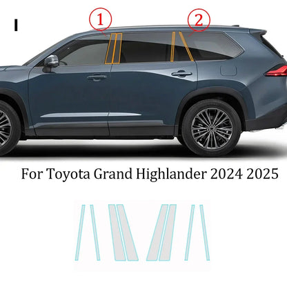 Precut PPF for Toyota Grand Highlander (2024–2025) | TPU Headlight, Mirror, Pillar & Door Handle - 200000182:10#Door bowl Film;5:200000990# Transparent Film-200000182:691#B C Pillars Film;5:200000990# Transparent Film-200000182:29#Headlight Film;5:200000990# Transparent Film-200000182:193#Rearview Film;5:200000990# Transparent Film-  DRIVEN - 8
