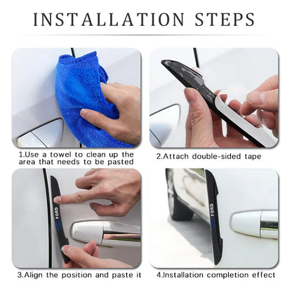 Bumper Anti-Collision Door Edge Protector | 4-Piece Anti-Scratch Sticker for Cars - 200000182:193#4PCS Ford-  DRIVEN - 3