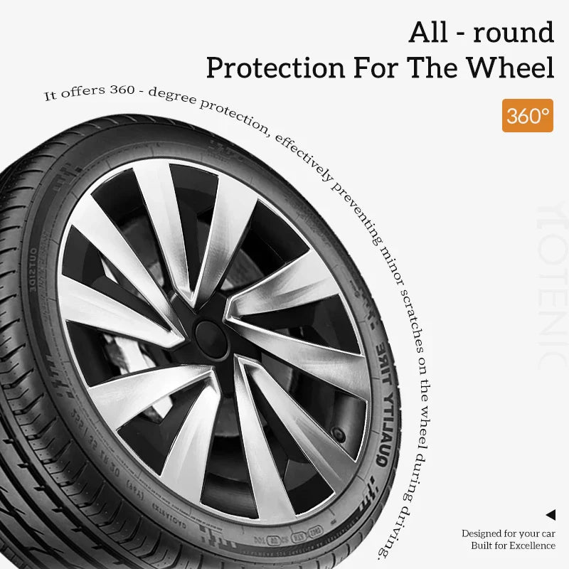 19" Matte Black / Silver Black Wheel Cover for Tesla Model Y Juniper (2025–2026) | 4-Piece Replacement Hub Cap - 14:347#Turbine Silver Black;200007085:11755855#Juniper 2025;200007763:201336106;400005408:110553637#Tesla;400005409:3984267#New Model Y 19Inch-14:193#Turbine Matte Black;200007085:11755855#Juniper 2025;200007763:201336106;400005408:110553637#Tesla;400005409:3984267#New Model Y 19Inch-  DRIVEN - 3