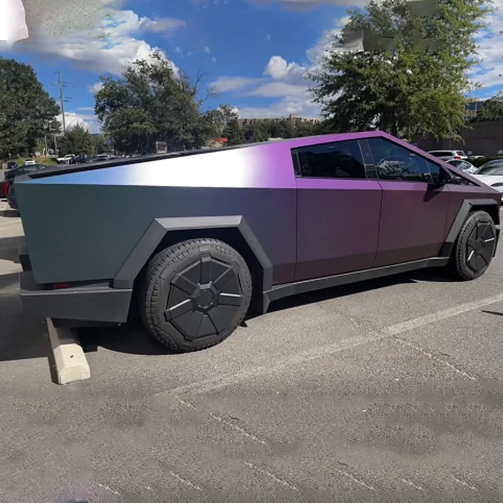 Precut Color Change PPF for Tesla Cybertruck (2024–2026) | DIY Black & Glacier Blue PET Film - 200000182:94#Reddish-Brown Gradie-200000182:173#Chameleon Gradient-200000182:10#Blue-purple Gradient-200000182:29#Laser Rainbow Gradie-200000182:350852#Rainbow Gradient-  DRIVEN - 12