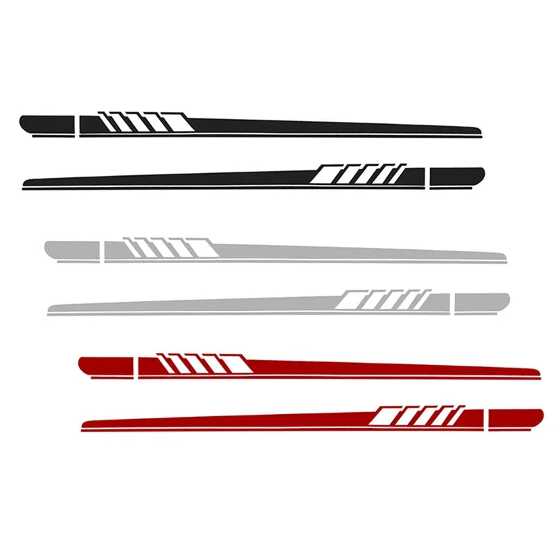 Racing Side Mirror Stripe Decal | 2-Piece Universal Non-Fading Vinyl Sticker for Cars & Trucks - 200000182:193-200000182:10-200000182:691-  DRIVEN - 4