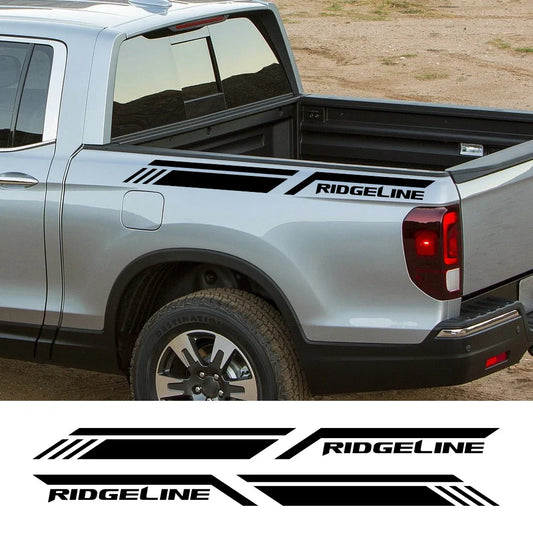 4x4 Trunk Side Stripe Decal for Honda Ridgeline | Vinyl Truck Graphics - 200000182:350852#Glossy Orange-  DRIVEN - 1