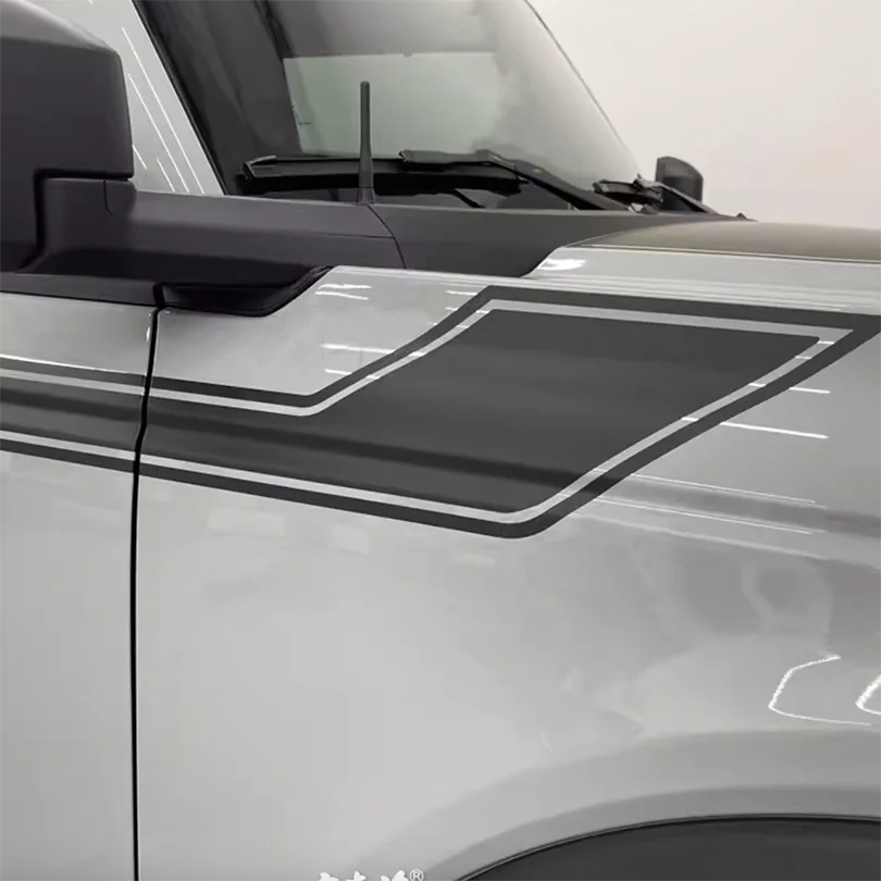 Matte Black Waistline Stripe Decal for Ford Bronco (2021–2023) | Body Line Vinyl Overlay - <none>-  DRIVEN - 3