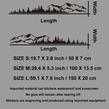 Hills & Forest Scene Adventure Decal | Outdoor Nature Vinyl Sticker for Cars, Trucks & More - 200000182:366;5:100014064-200000182:10;5:361385-200000182:366;5:361385-200000182:366;5:361386-200000182:350853;5:361385-  DRIVEN - 5