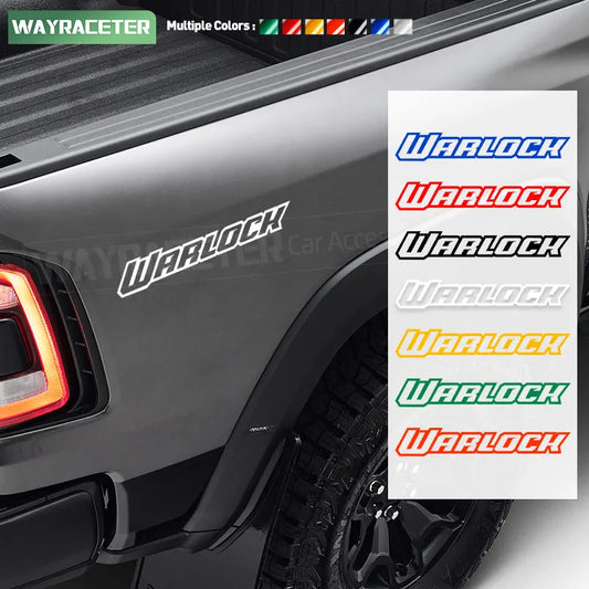 Rear Trunk & Door Side Body Graphic Decal for Dodge RAM 1500 / SRT / Warlock | Vinyl Sticker - 200000182:193#Reflective black-  DRIVEN - 1