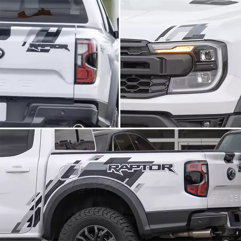 Blackout Bedside, Tailgate & Bumper Decal Kit for Ford Ranger (2022–2024) | Precut Vinyl Graphics - <none>-  DRIVEN - 5