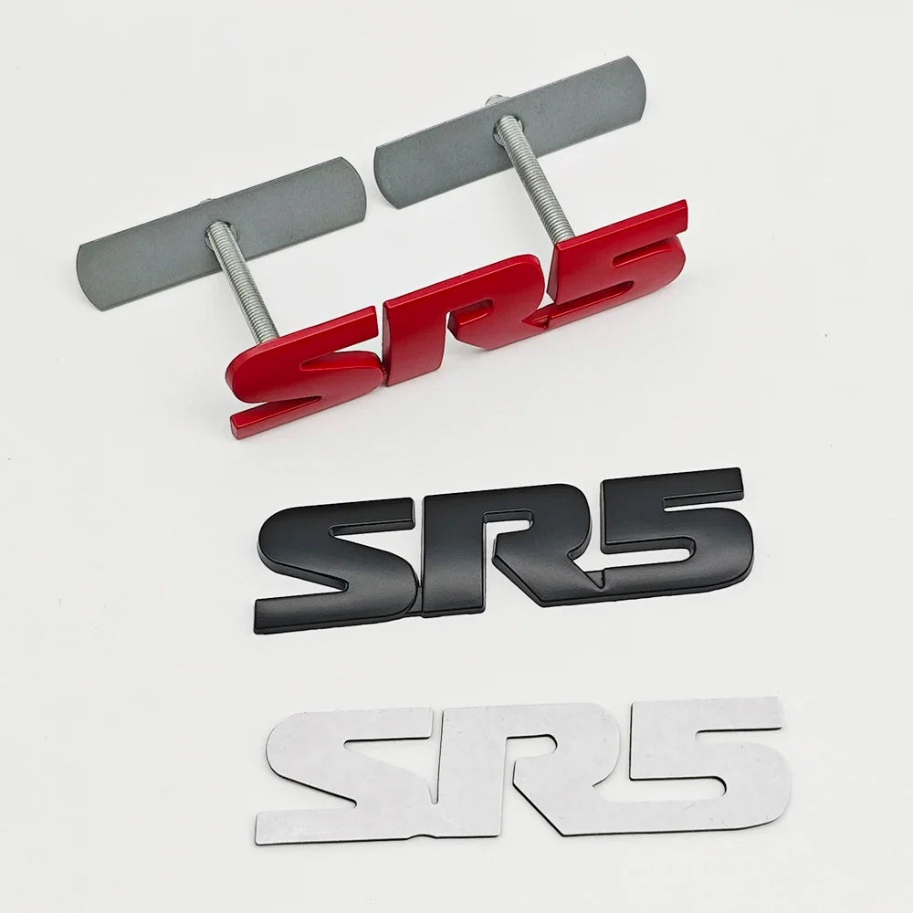 3D Metal SR5 Emblem Fender / Door Side Badge for Toyota | Logo Letter Sticker