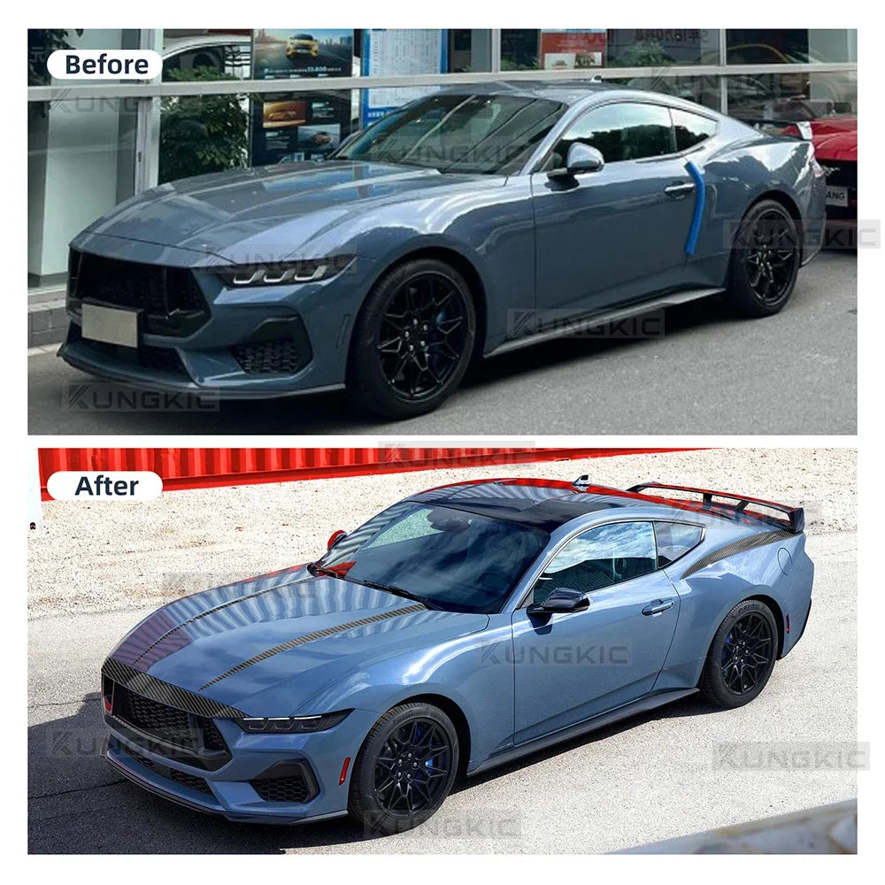 Paint Protection Film for Ford Mustang (2024-2026) | Anti-Scratch TPU Clear Bra - 200000182:350852#rear fender-200000182:350850#front bumper-200000182:350686#engine strip-200000182:350853#a set-  DRIVEN - 5