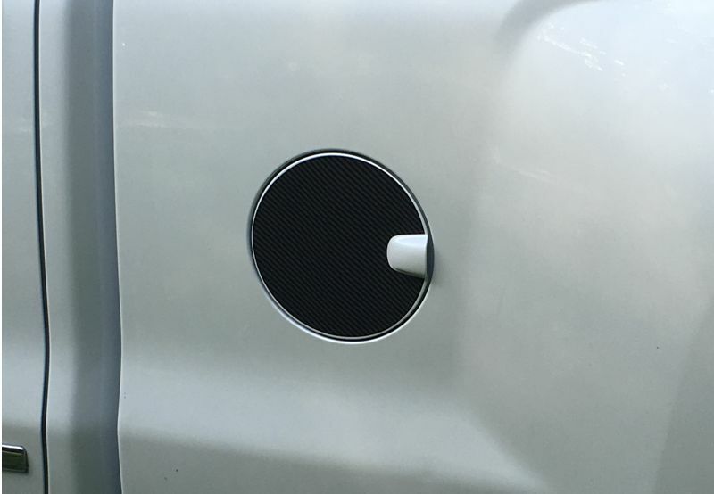 Carbon Fiber Fuel Door Overlay Decal - 14-18 Silverado - Silverado1417:FD-01-  DRIVEN - 1