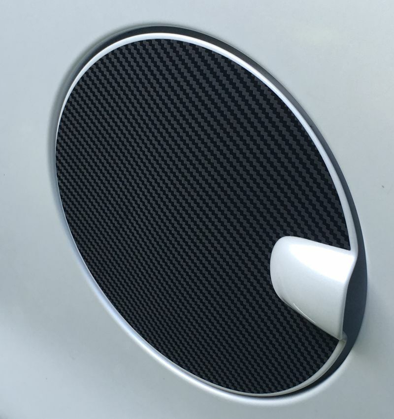 Carbon Fiber Fuel Door Overlay Decal - 14-18 Silverado - Silverado1417:FD-01-  DRIVEN - 3