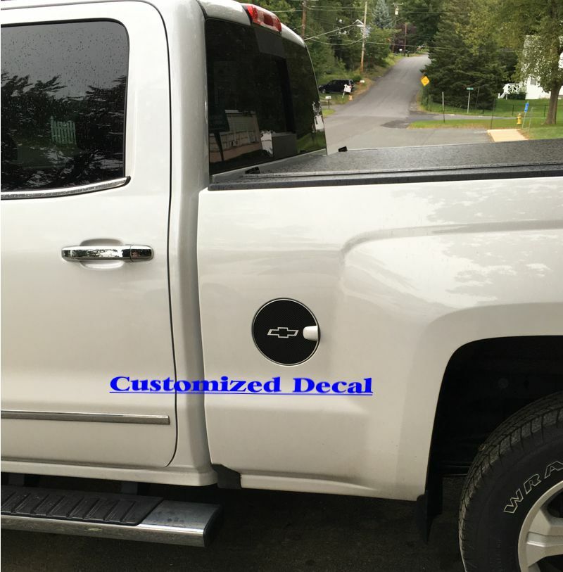 Carbon Fiber Fuel Door Overlay Decal - 14-18 Silverado - Silverado1417:FD-01-  DRIVEN - 2