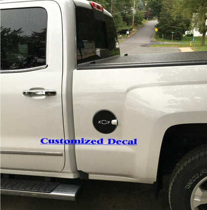 Carbon Fiber Fuel Door Overlay Decal - 14-18 Silverado - Silverado1417:FD-01-  DRIVEN - 2
