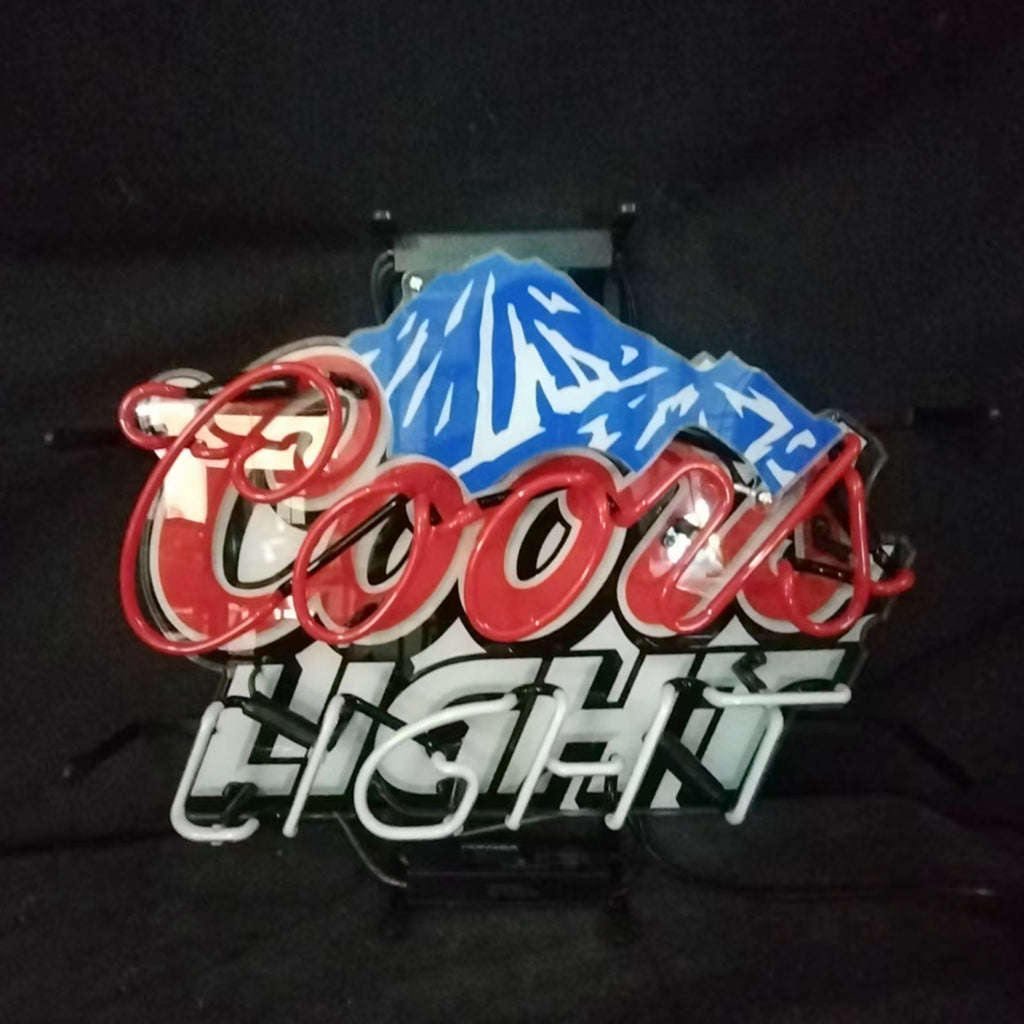 Coors Light with Snow Mountain Logo Neon Signs - MA054-  DRIVEN - 3