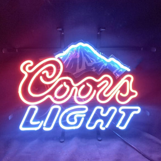 Coors Light Beer Outline Neon Signs - MA055-  DRIVEN - 1
