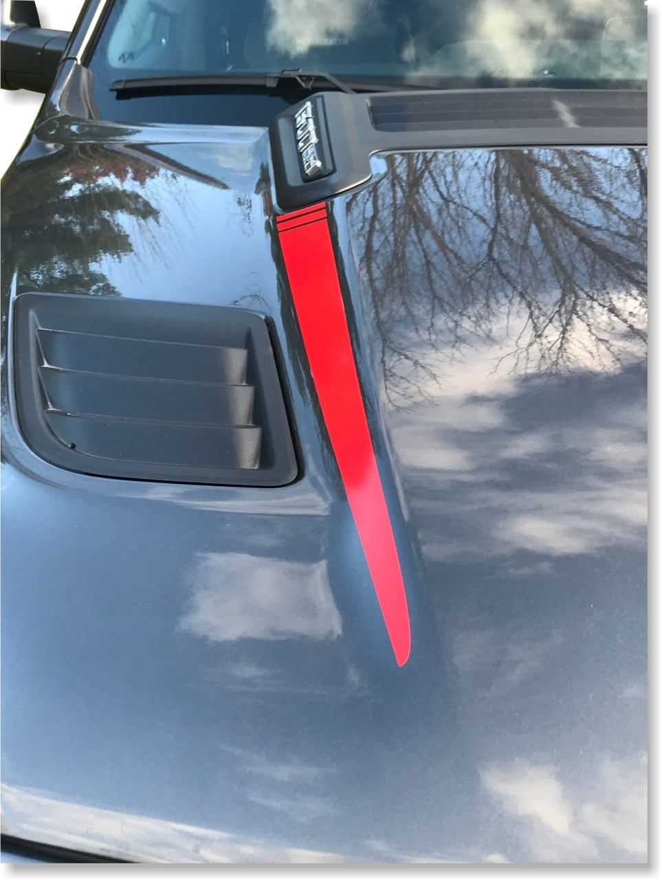 Hood Spear Stripes - 2019-2026 Ram 1500 Rebel & Sport Hood - Ram19:Hood:Spears-01-Ram19:Hood:Spears-02-Ram19:Hood:Spears-03-Ram19:Hood:Spears-04-sku-44820017152187-  DRIVEN - 2