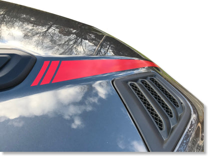 Hood Spear Stripes - 2019-2026 Ram 1500 Rebel & Sport Hood - Ram19:Hood:Spears-01-Ram19:Hood:Spears-02-Ram19:Hood:Spears-03-Ram19:Hood:Spears-04-sku-44820017152187-  DRIVEN - 1