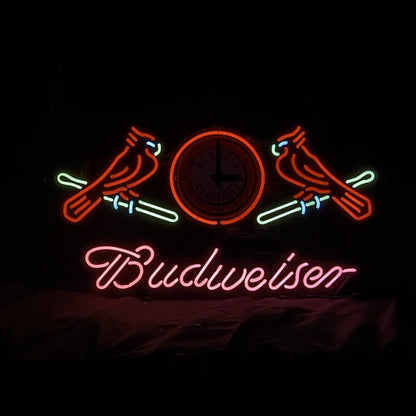 St. Louis Cardinals with Budweiser Neon Signs Light - ME639-  DRIVEN - 2