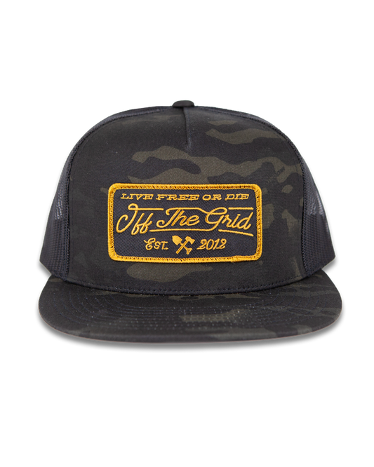 Stamped Snapback Hat - OMWH321010MC01-OMWH324010MCBL01-OMWH324010MCWH01-  DRIVEN - 1