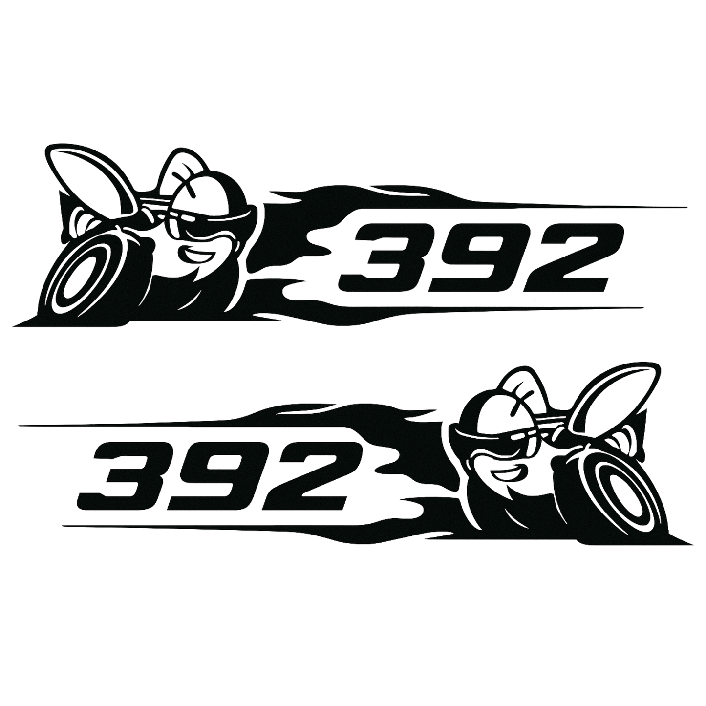 392 Scat Pack Super Bee Vinyl Decal – Dodge Challenger & Charger Sticker – Mopar Muscle Car Graphic - sku-50687743033476-sku-50687743164548-  DRIVEN - 2