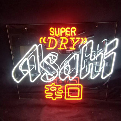 Super Dry Asahi 辛口 Beer Real Neon Sign - MA018-  DRIVEN - 1