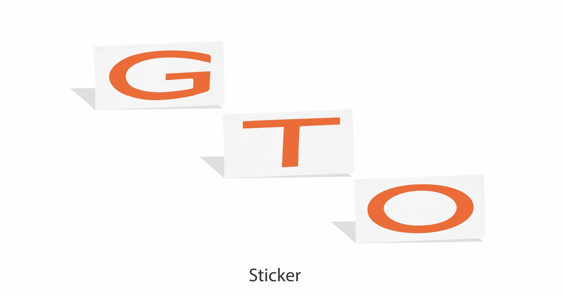 Rear Lettering Inlay Decal - GTO - GTO:R-01-GTO:R-02-GTO:R-03-GTO:R-04-GTO:R-05-  DRIVEN - 2