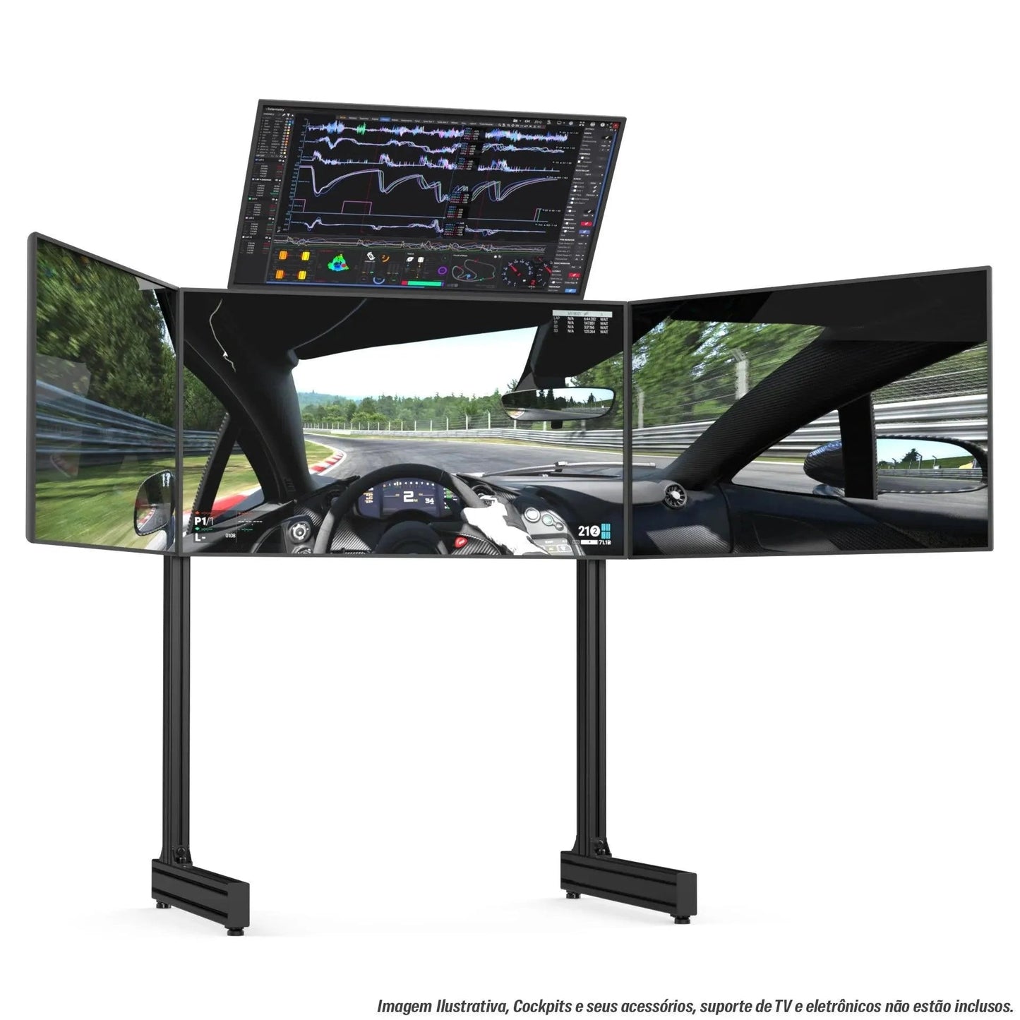 TOP SCREEN ADD-ON FOR ALUMINUM PROFILE TV STAND - 4007-  DRIVEN - 3