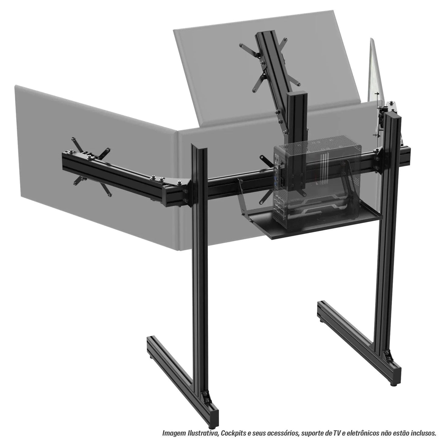 TOP SCREEN ADD-ON FOR ALUMINUM PROFILE TV STAND - 4007-  DRIVEN - 5